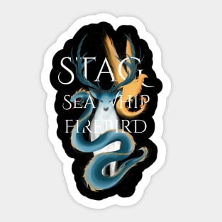 Stag, Sea Whip, Firebird Sticker